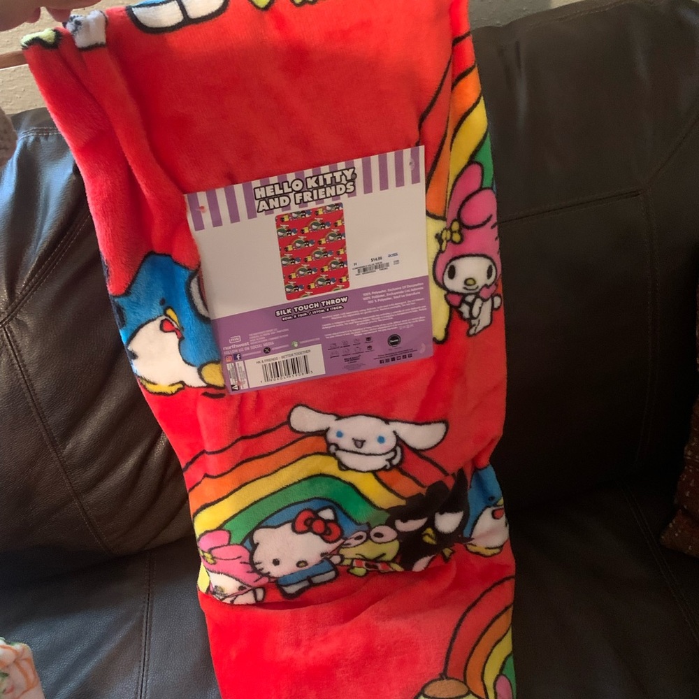 Hello Kitty and Friends Rainbow Blanket